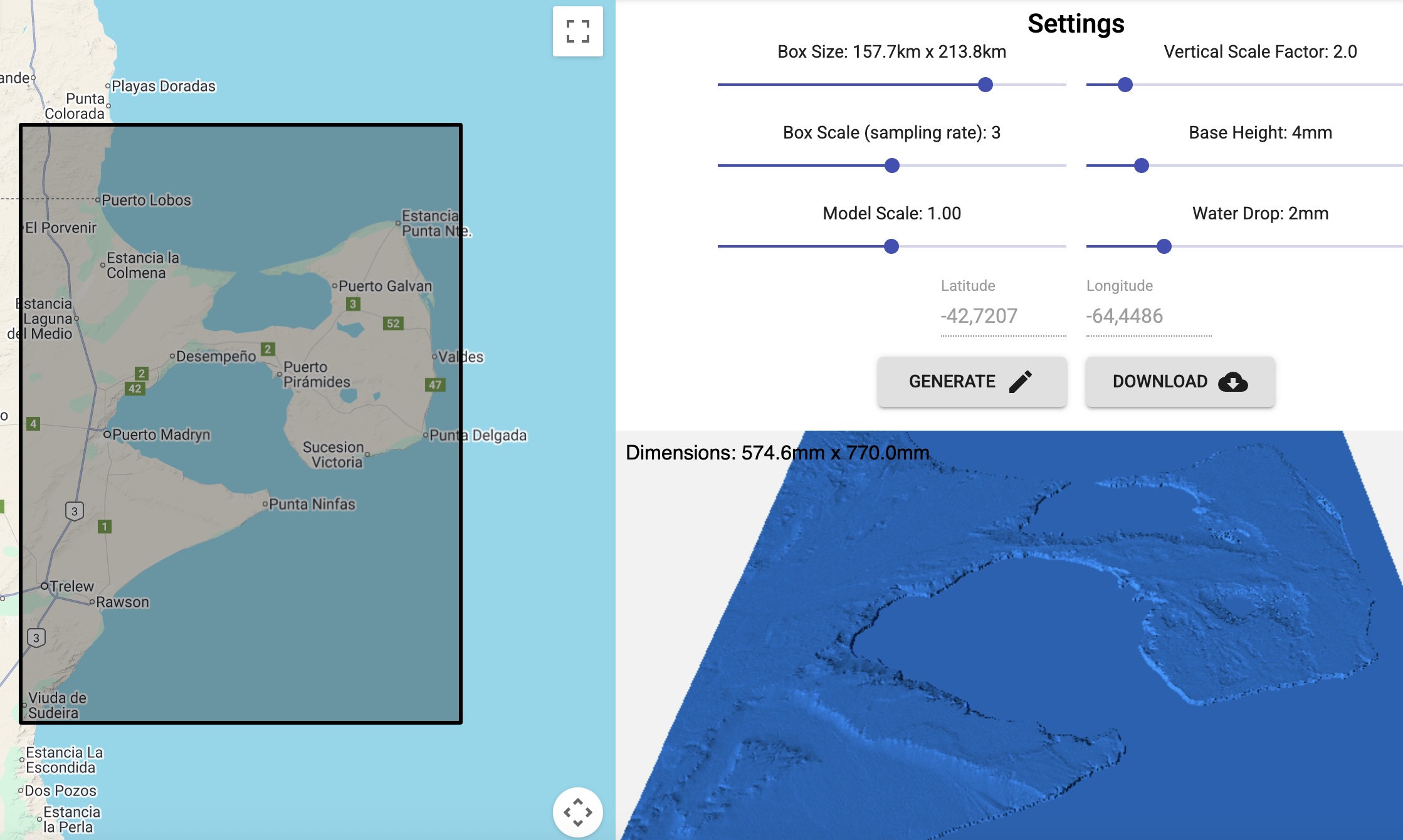 Imagen del modelo Generador mapas